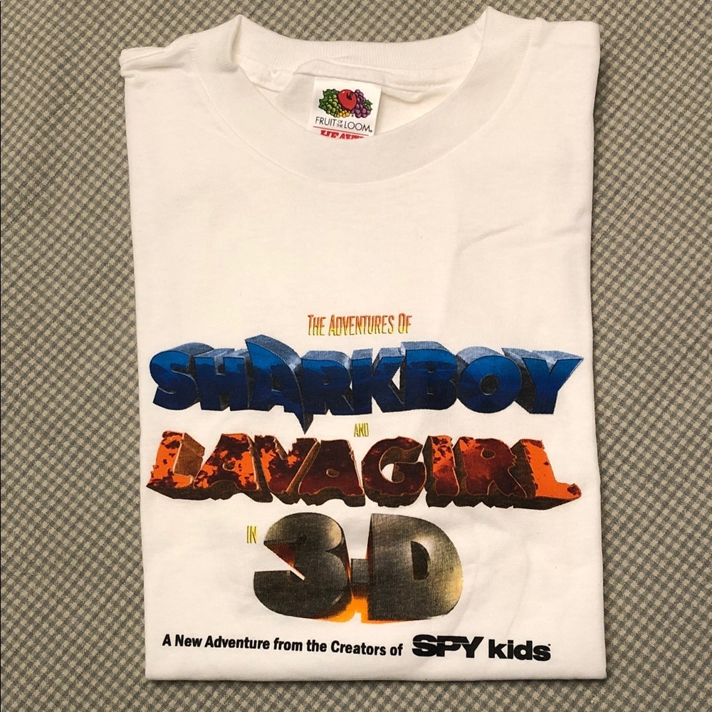 Sharkboy and Lavagirl 3D Movie Promo Kids T-Shirt 14/16 Fantasy Adventure #1200